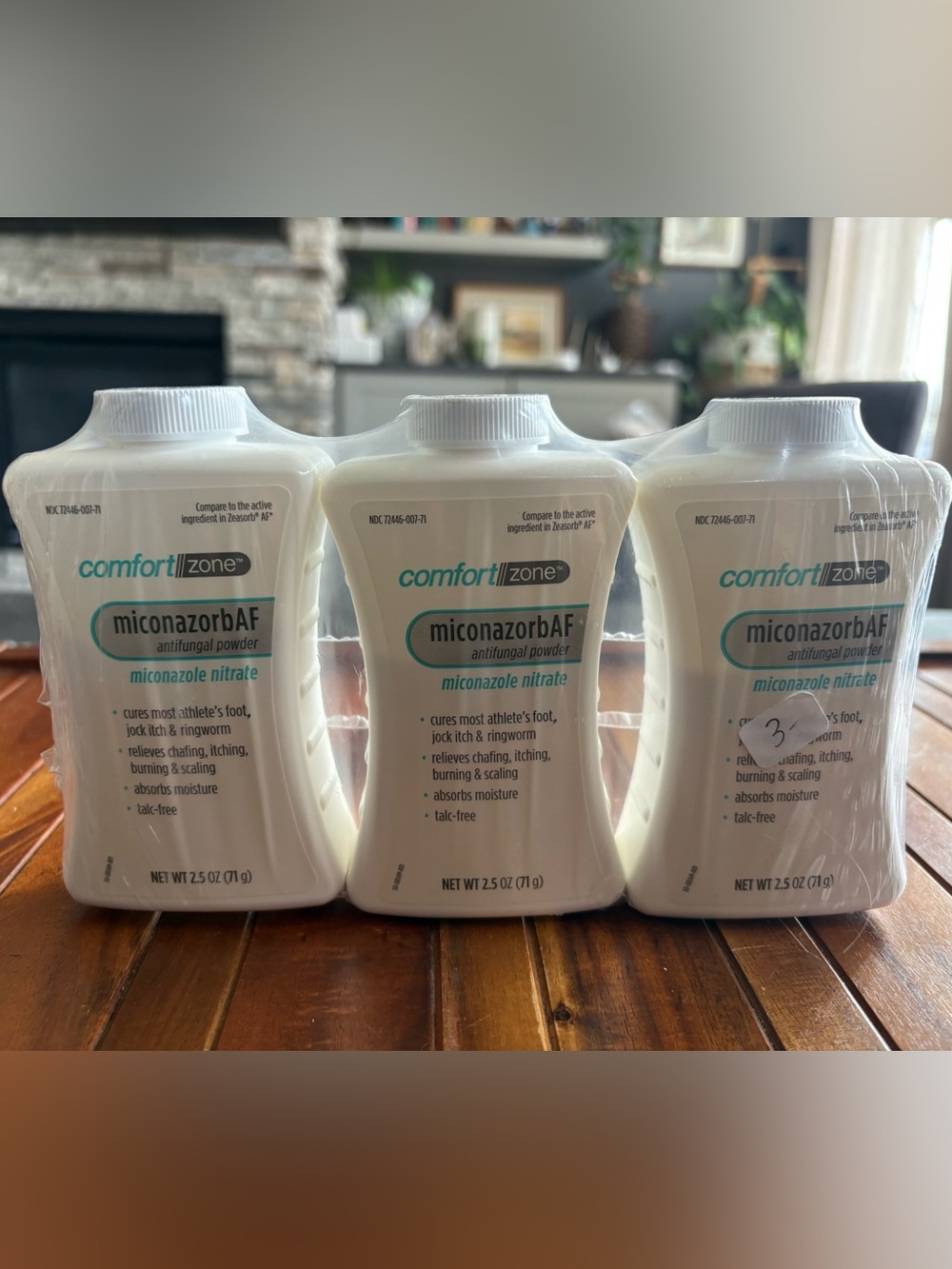 Comfort Zone Miconazorb Antifungal Powder Talc-Free 2.5 Ounce (Pack of 3)